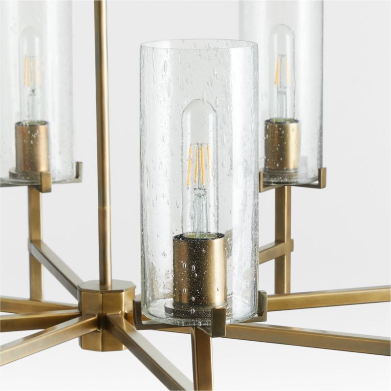 Coquina Brass 8-Light Chandelier 33.5" - Image 2