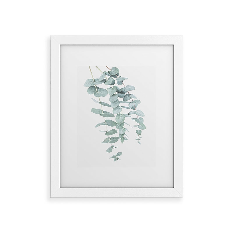 Mint Eucalyptus Ii by Sisi and Seb - Framed Art Print Classic White 24" x 36" - Image 0