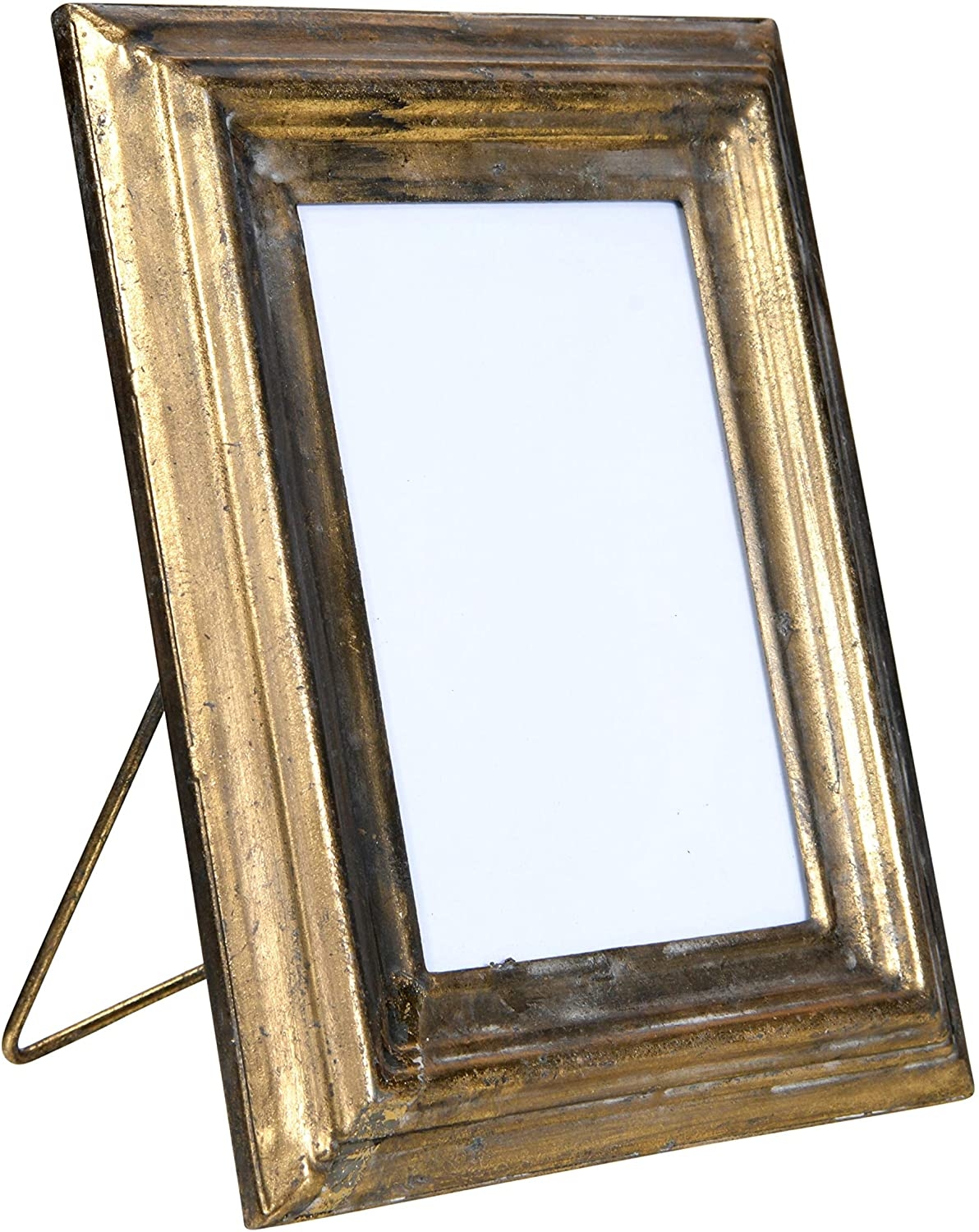 Antiqued Gold Metal Picture Frame (Holds a 4" x 6") - Image 2
