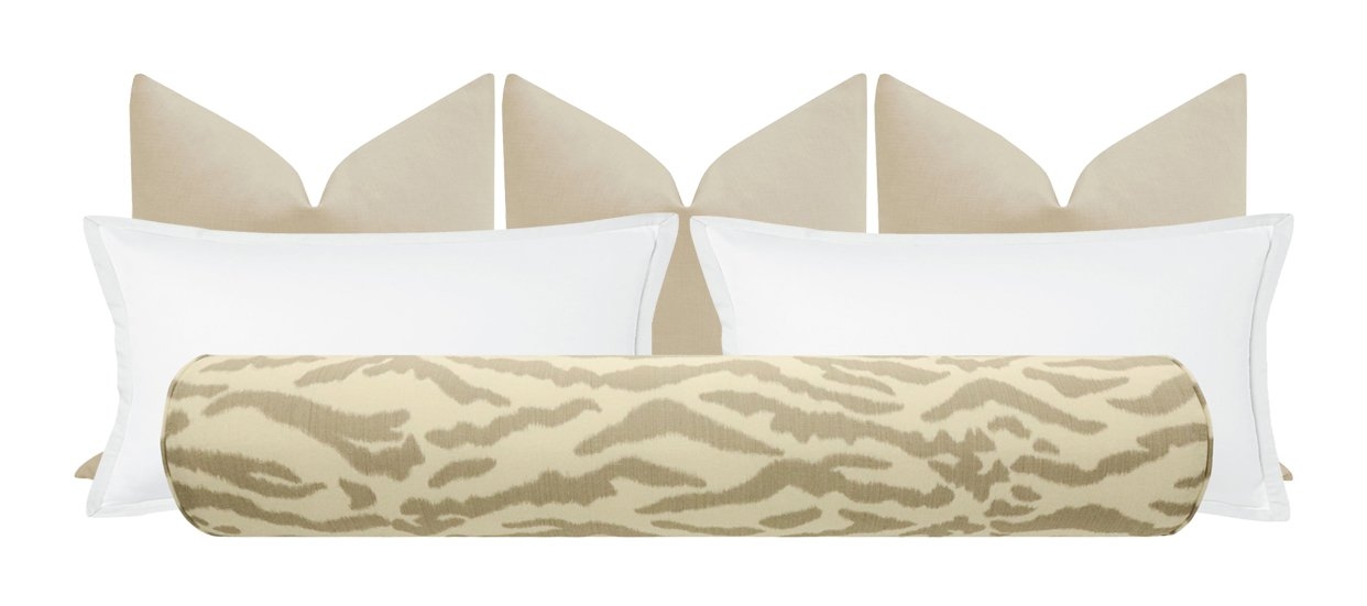 THE BOLSTER :: TIGRIS // DESERT | SCHUMACHER - TWIN // 9 " X 24" - Image 4