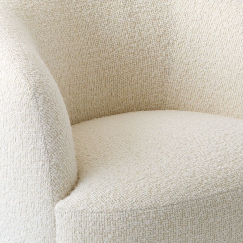 Gwyneth Ivory Boucle Swivel Chair by goop - Image 8