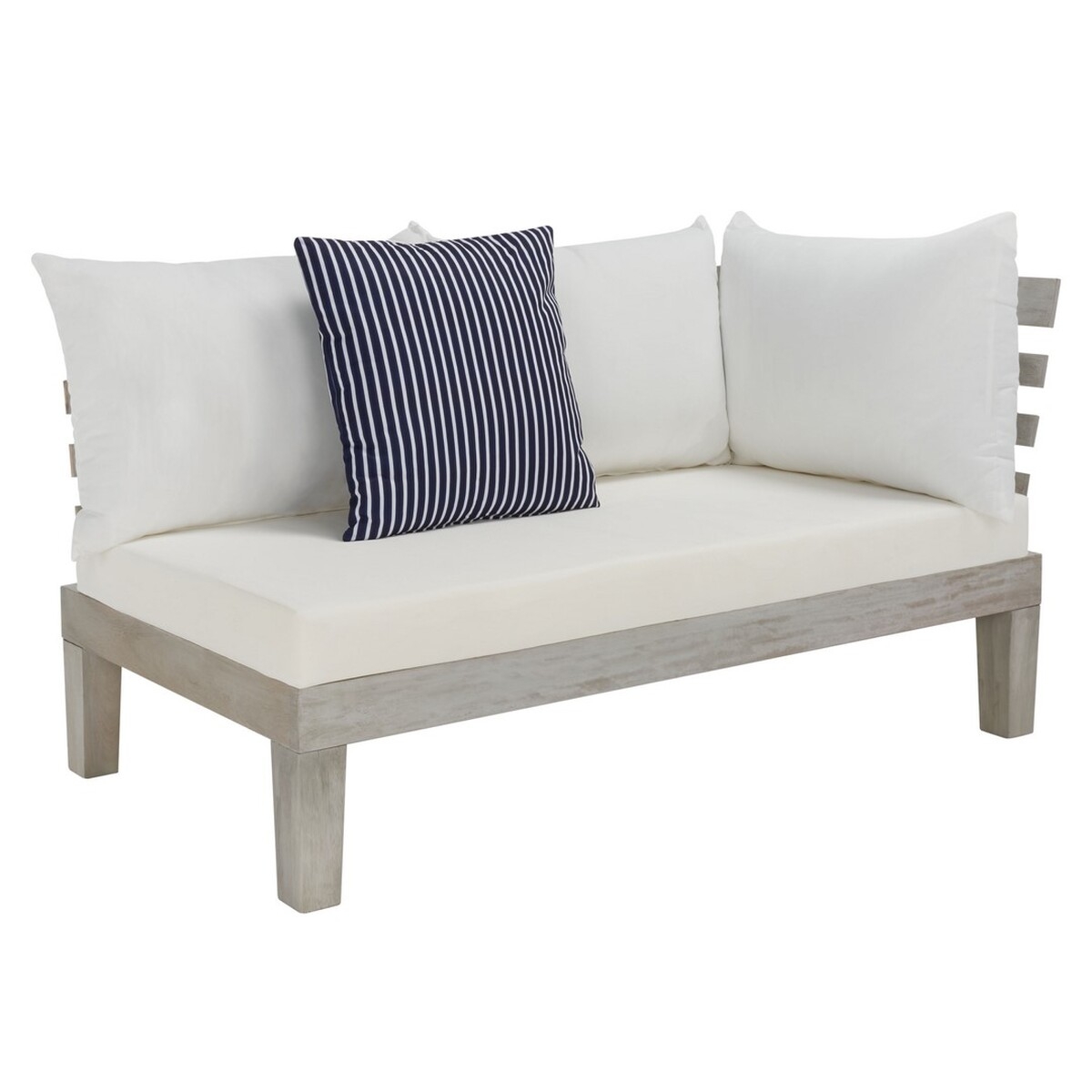 Granton 5 Pc Living Set - Grey/Bge + Solid Plw - Safavieh - Image 5