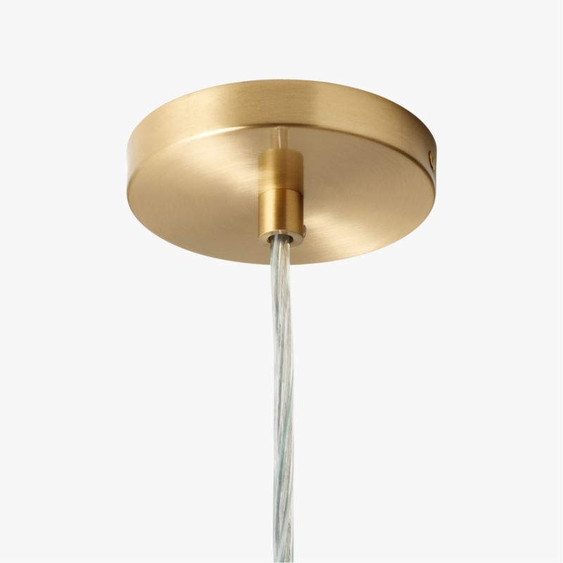 Bruna Walnut Wood and Linen Pendant Light - Image 3