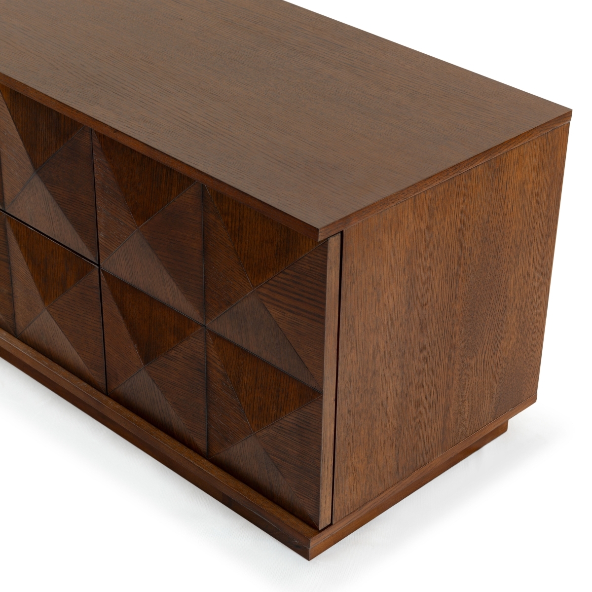 Patty 4 Door Wood Media Stand - Walnut - Image 3