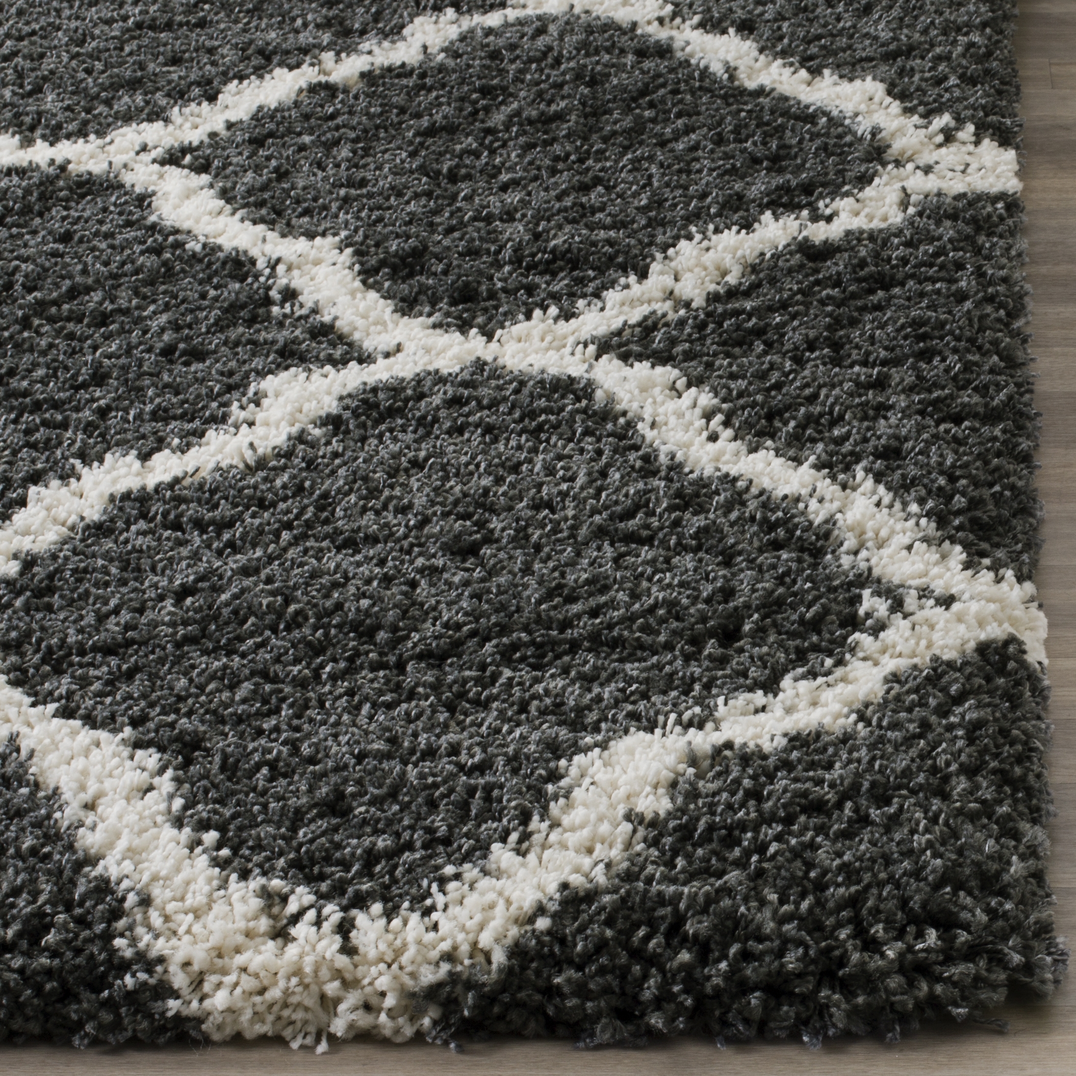 Arlo Home Woven Area Rug, SGH283G, Dark Grey/Ivory,  2' 3" X 6' - Image 2