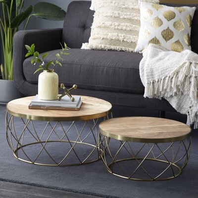 Epperly Solid Wood Drum Nesting Tables - Image 1