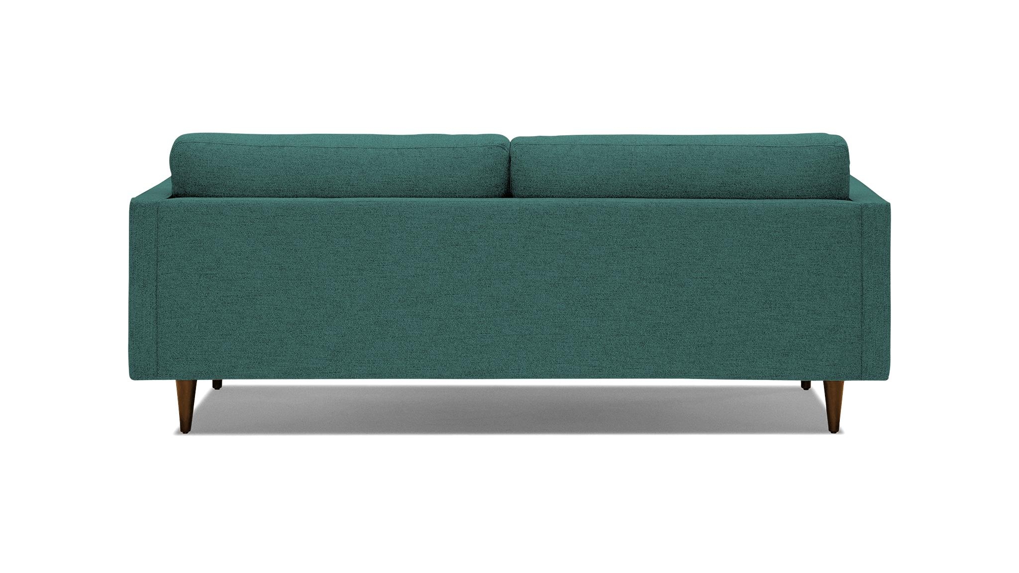 Blue Briar Mid Century Modern Sofa - Prime Peacock - Mocha - Image 4