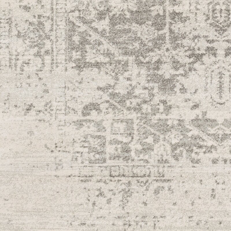Hillsby Oriental Area Rug, Charcoal,Light Gray & Beige, 6'7" x 9' - Image 5