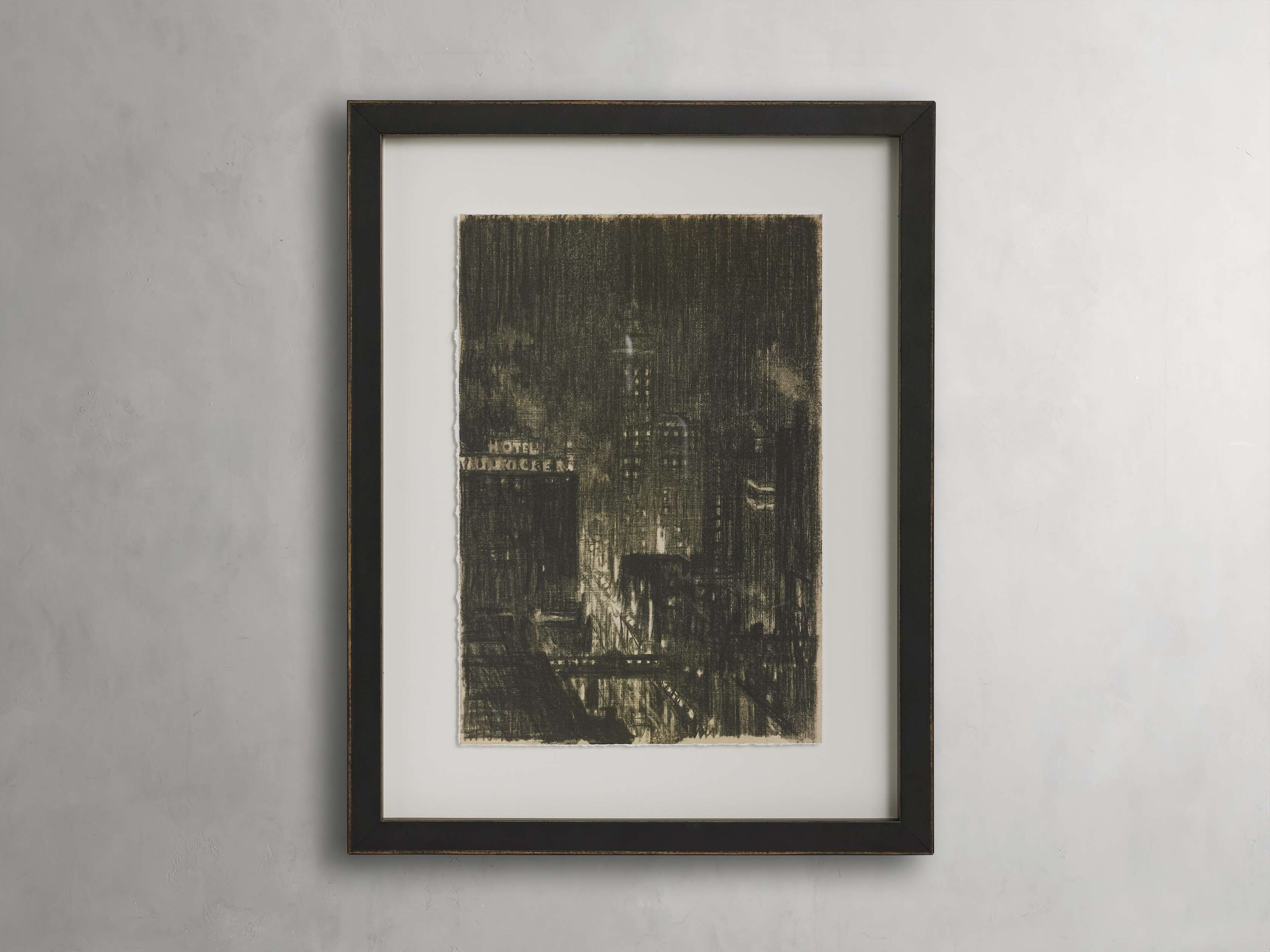 Living For the City Framed Print in Wood Gray - Image 0