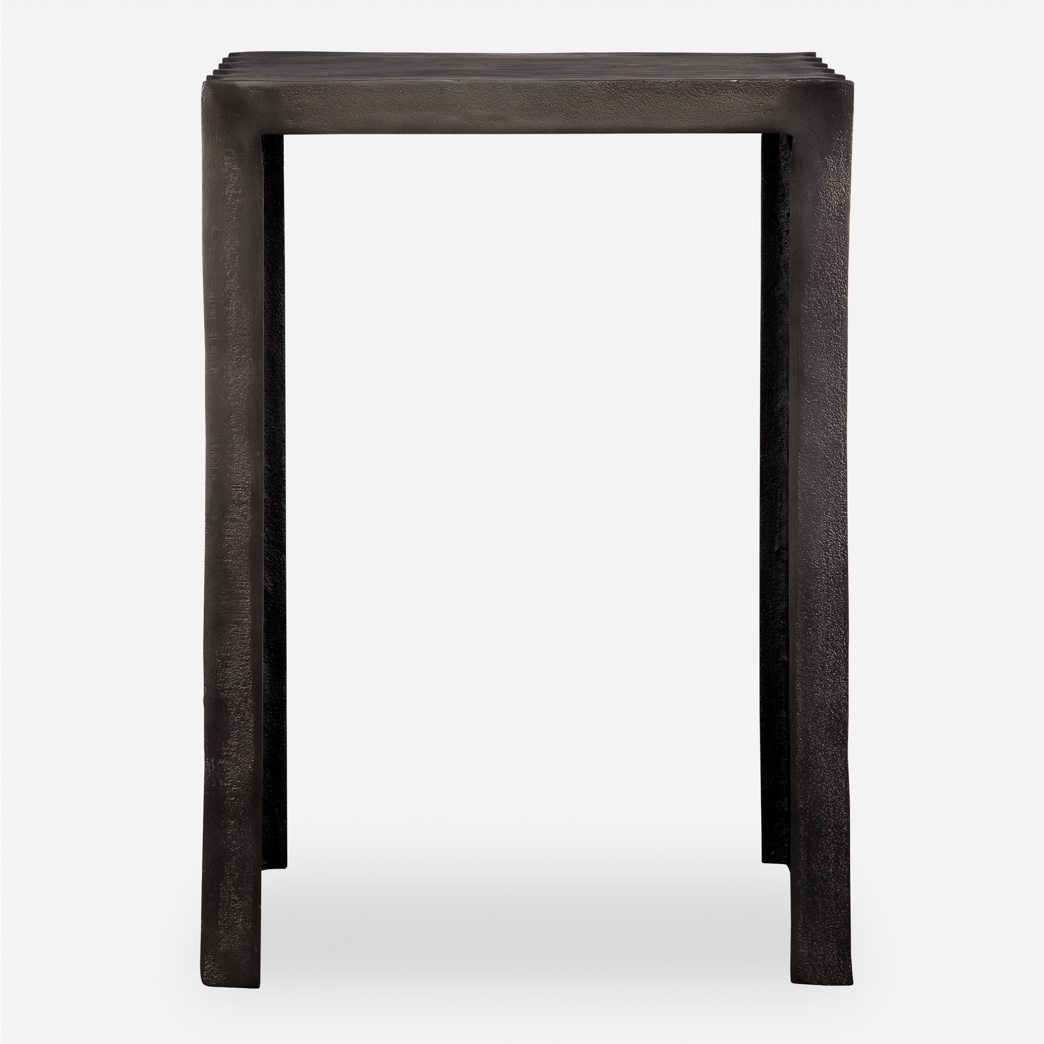 In The Groove Aluminum Accent Table - Image 0