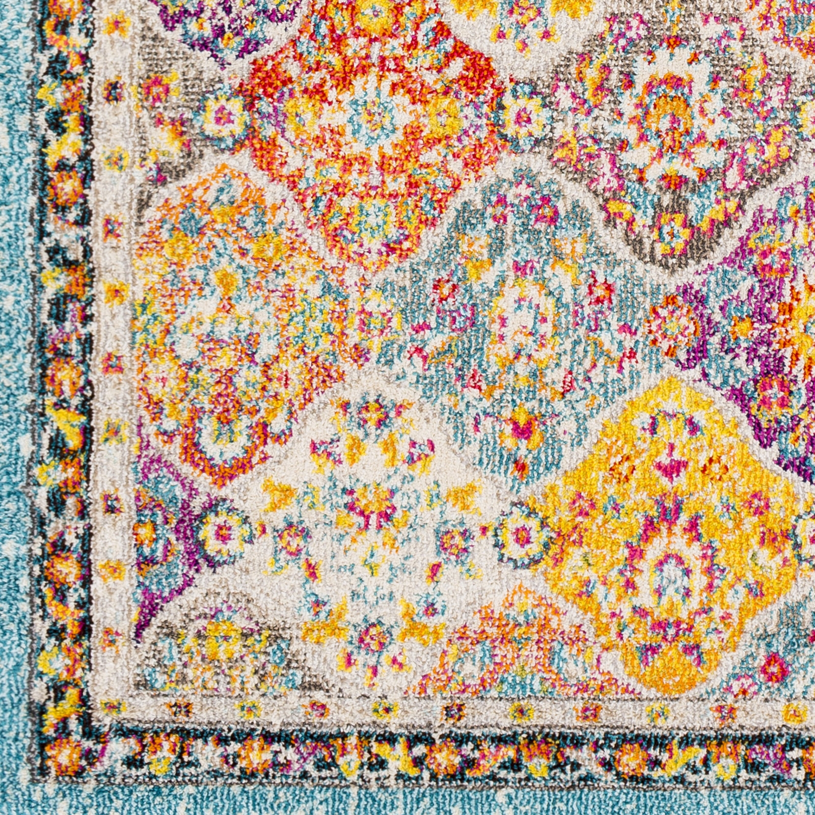 Morocco Green Indoor 6'7" x 9' Machine Woven Rug - Image 5