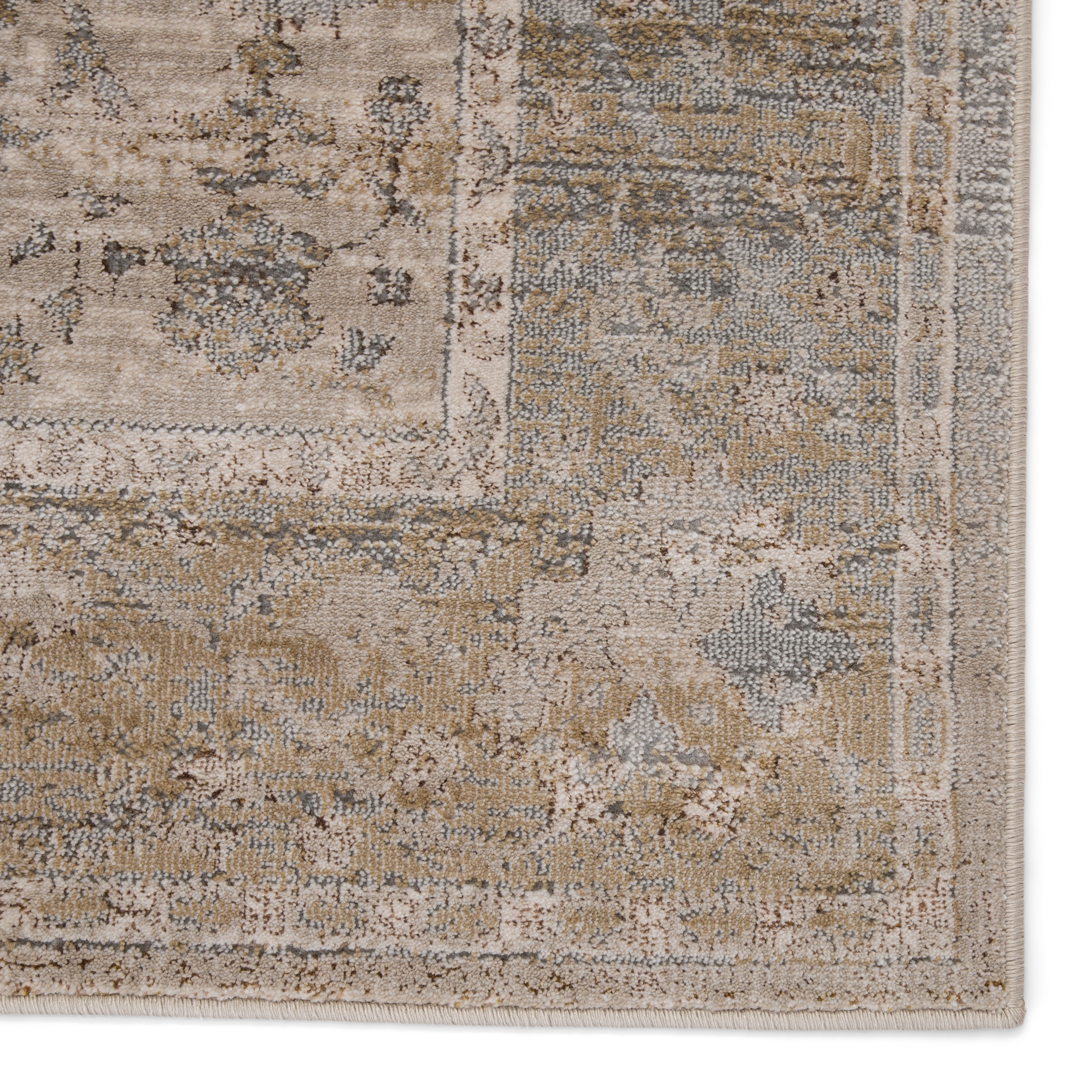 Vibe by Tajsa Medallion Gray/ Gold Area Rug (5'X7'6") - Image 3