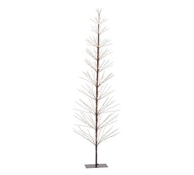 Lit Indoor/Outdoor Twinkling Twig Trees, 3 Ft. - Brown - Image 4