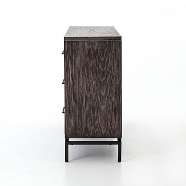 Washed Oak & Iron 6-Drawer Dresser - Image 2