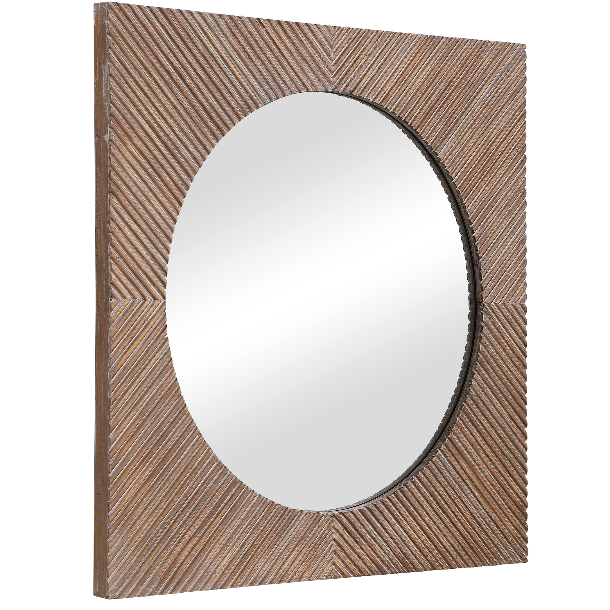 Uma Wooden Square Mirror - Image 5