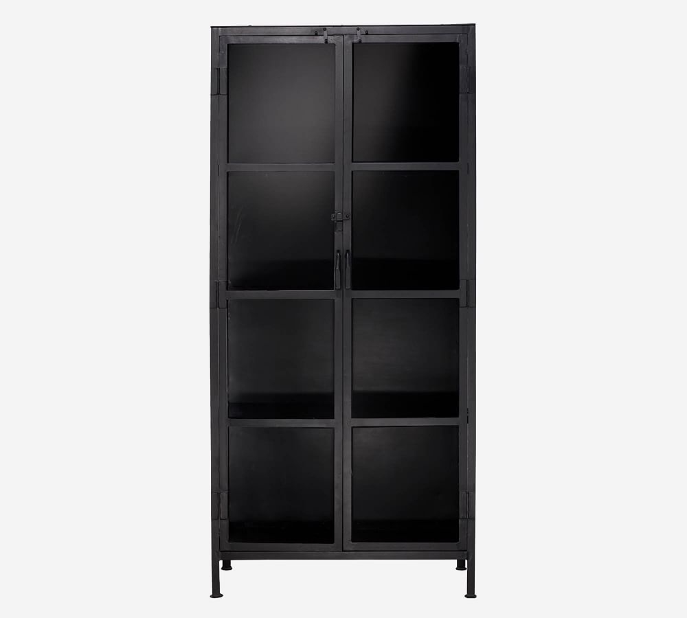 Lomita Tall Storage Cabinet, Black, 31"L x 69"H - Image 0