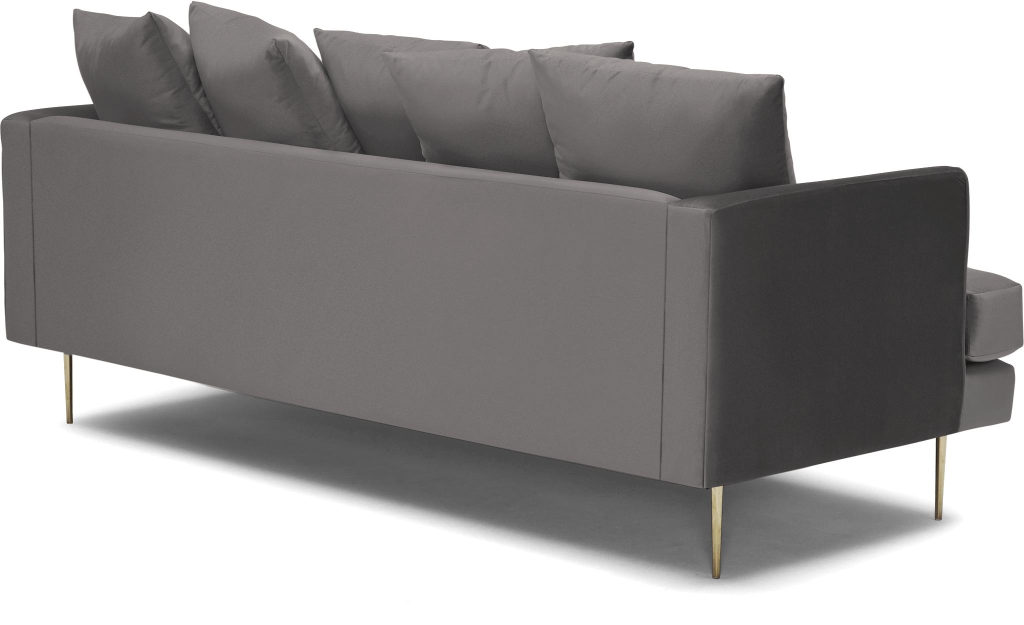 Gray Aime Mid Century Modern Sofa - Taylor Felt Grey - Image 3