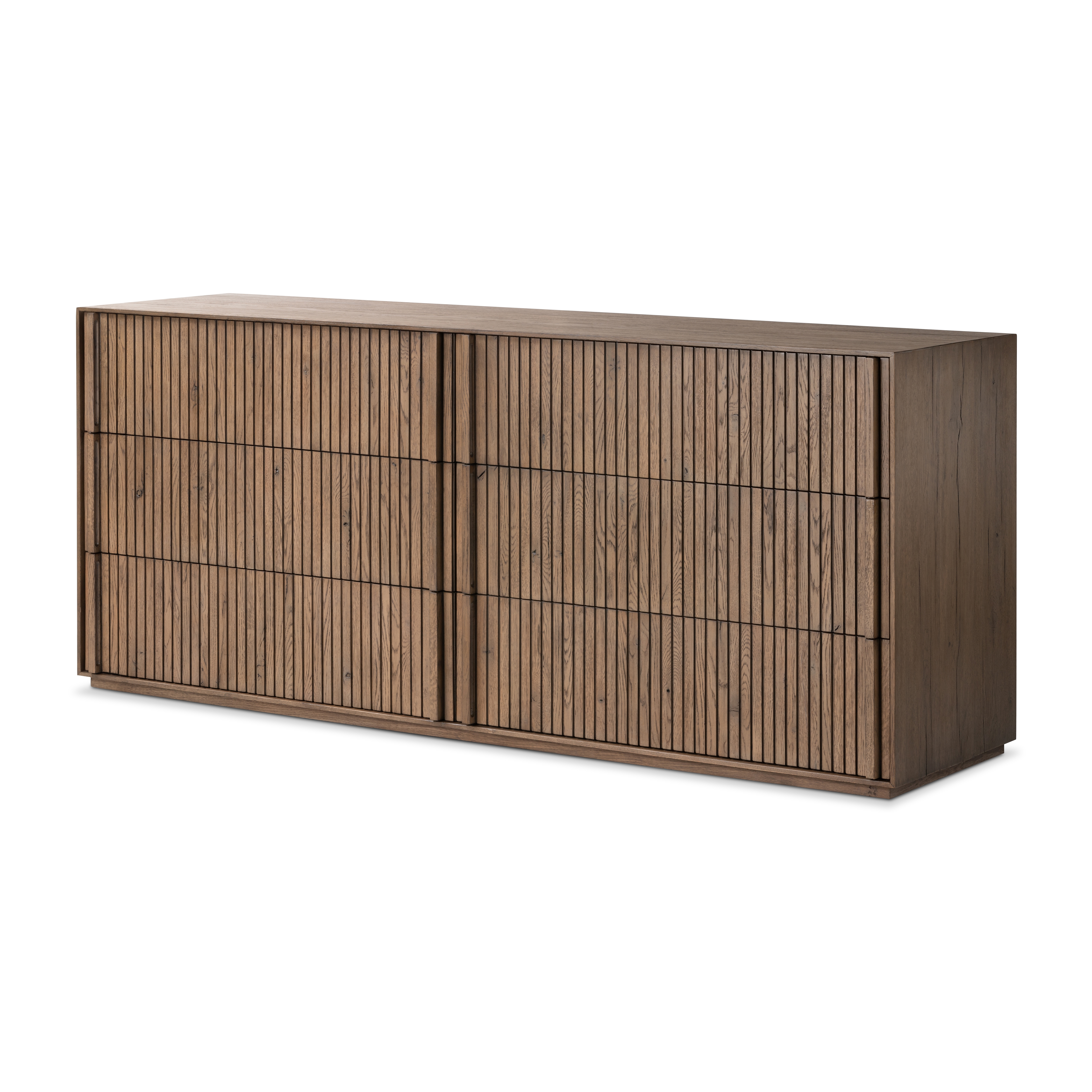 Leo 6 Drawer Dresser-Rustic Grey - Image 0