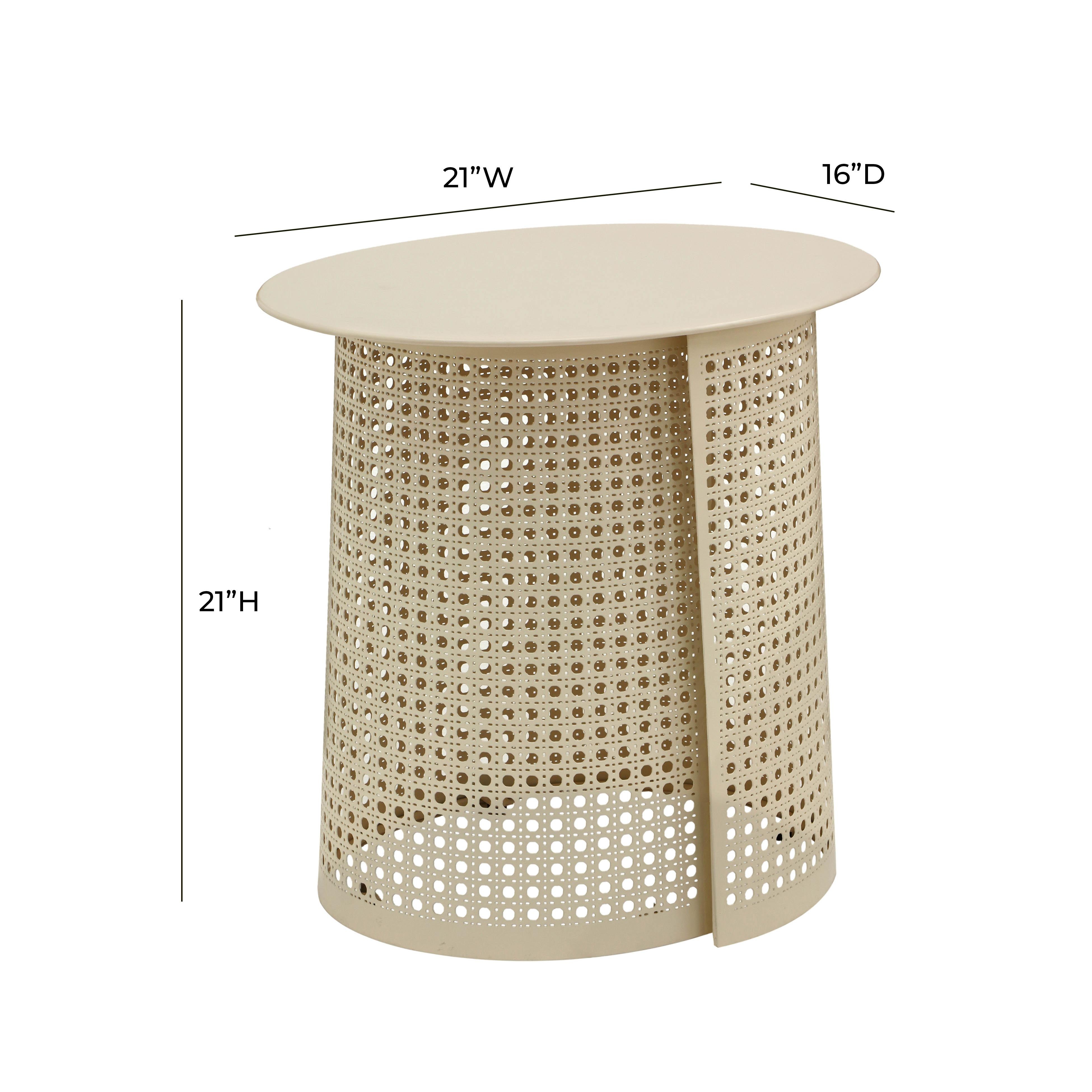 Pesky Eggnog Cream Side Table - Image 8