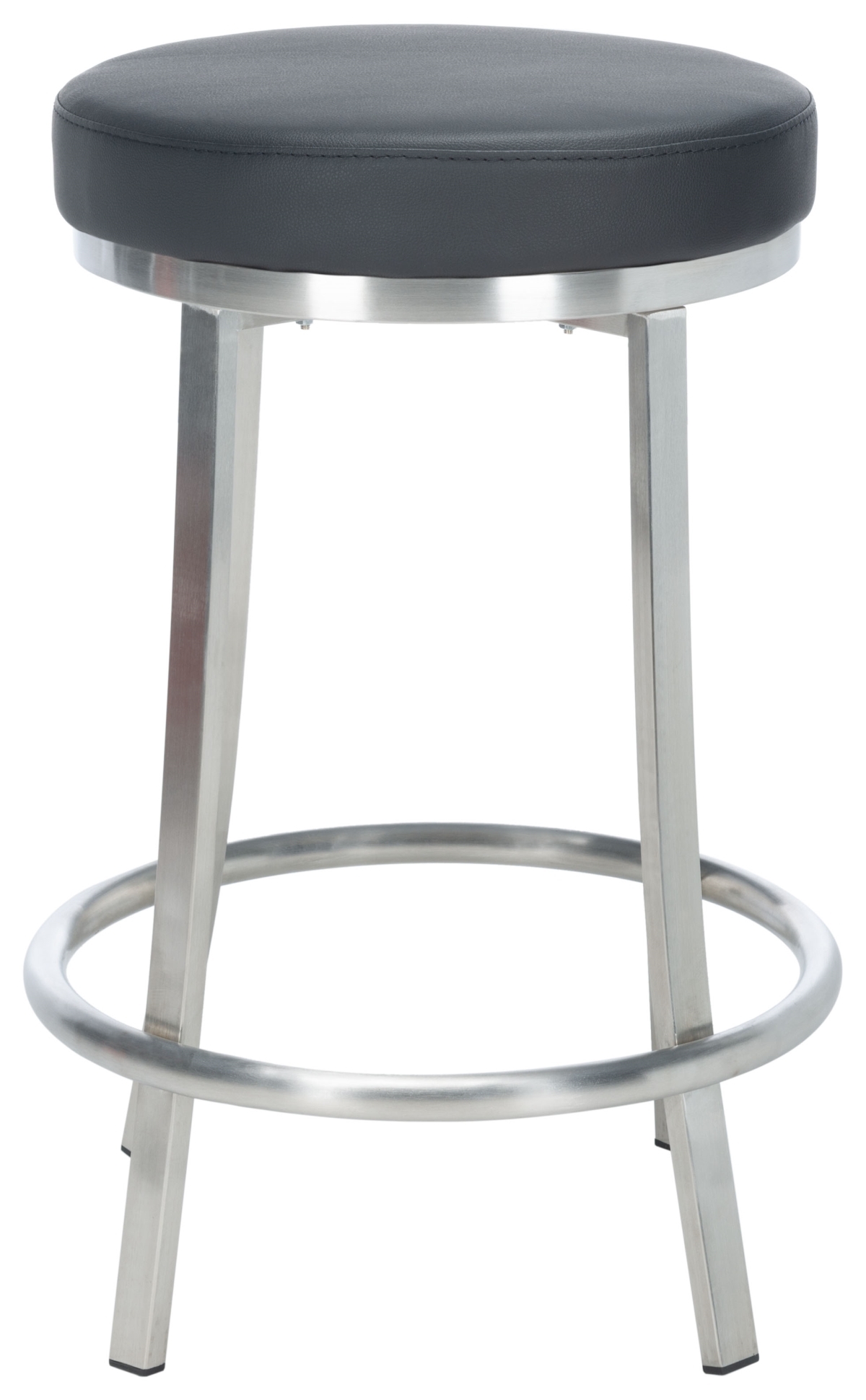 Obito Swivel Counter Stool - Black - Safavieh - Image 0
