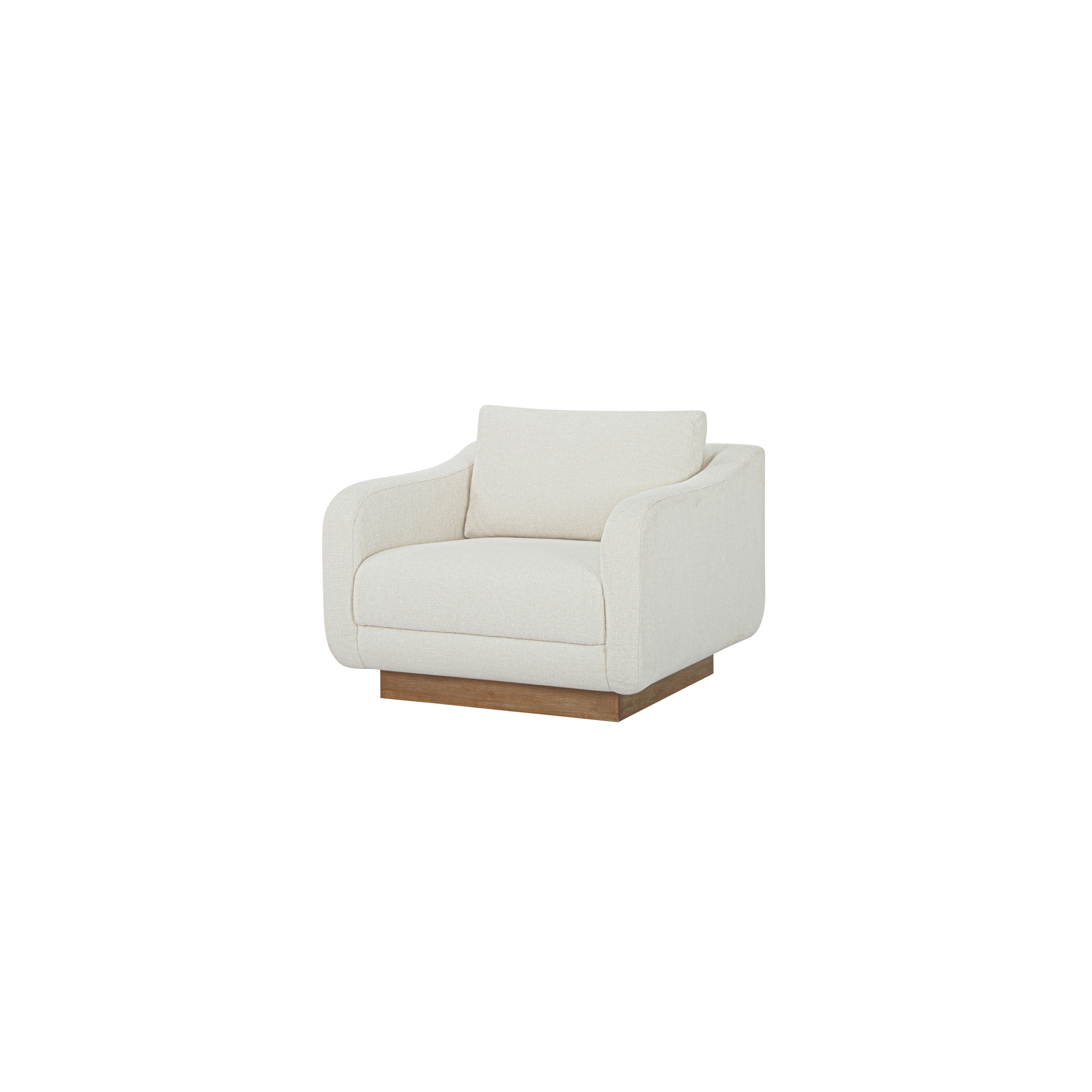 Keane Lounge Chair Cream - Image 1