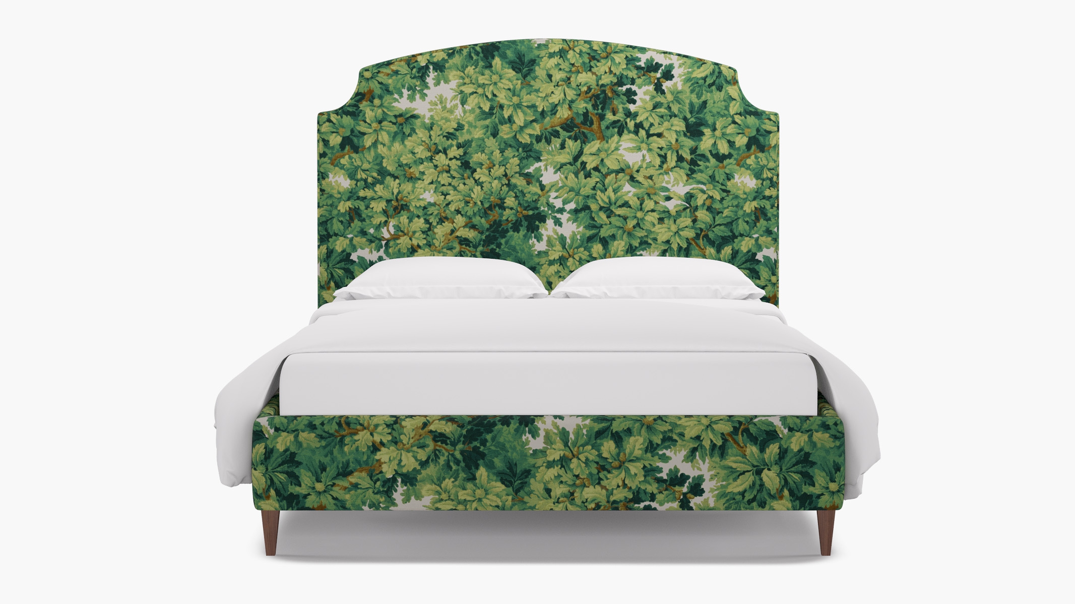 Cove Bed, Verdure Bois De Chene, Walnut Square Tapered Leg, King - Image 0