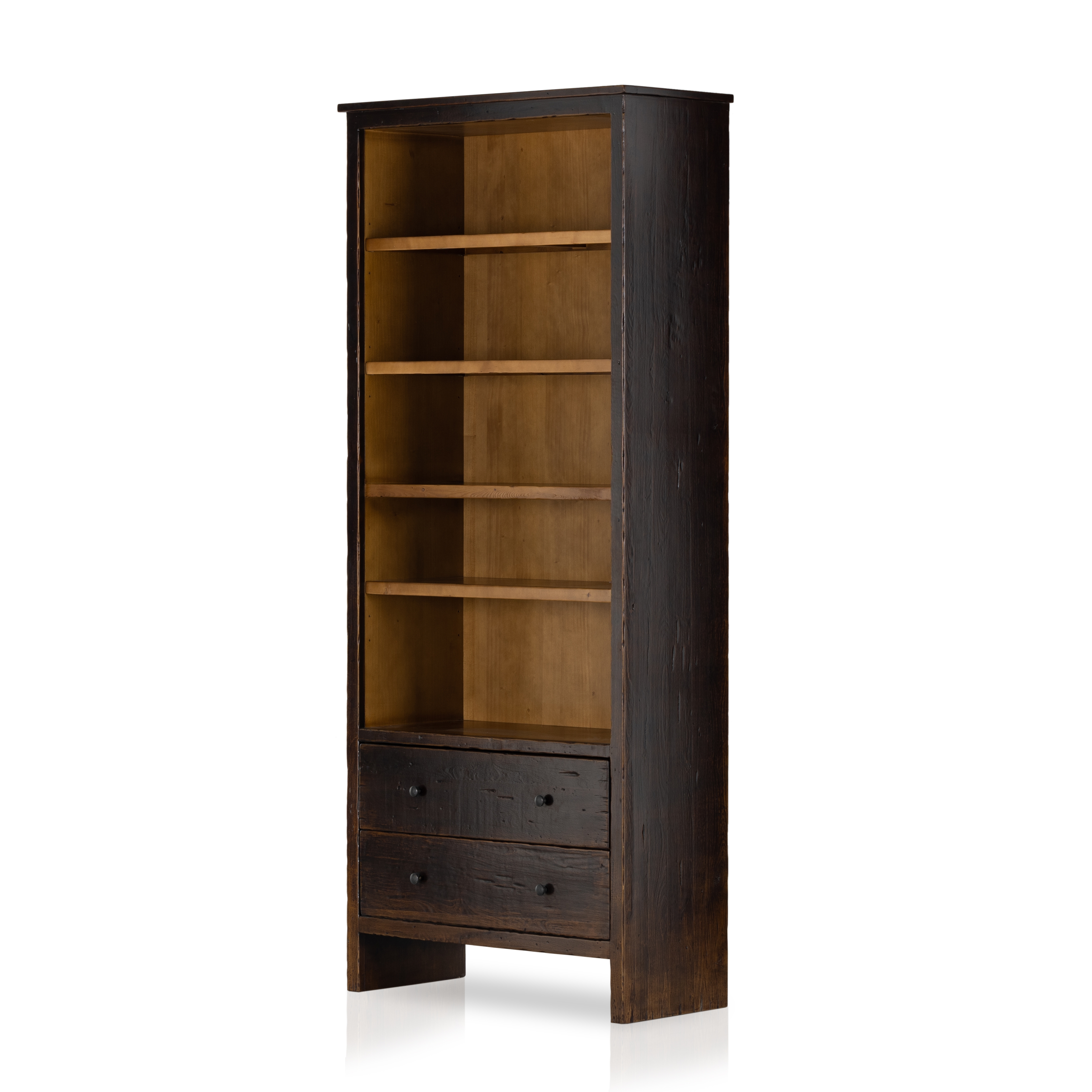 Macgregor Bookcase-Distressed Walnut - Image 1