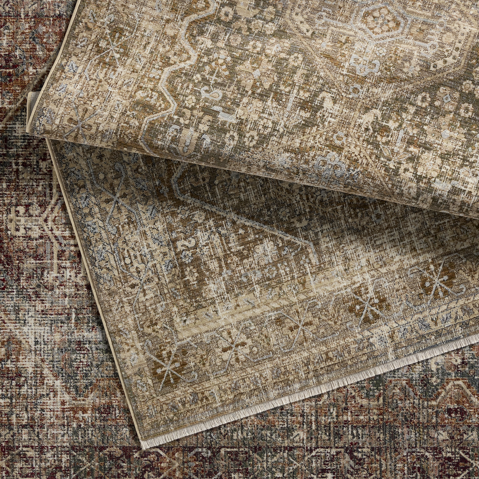 Vibe by Zakaria Medallion Tan/Taupe Area Rug (5'X8') - Image 5