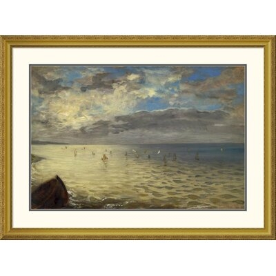 'The Dieppe Sea' by Eugene Delacroix Framed Painting Print - Image 0