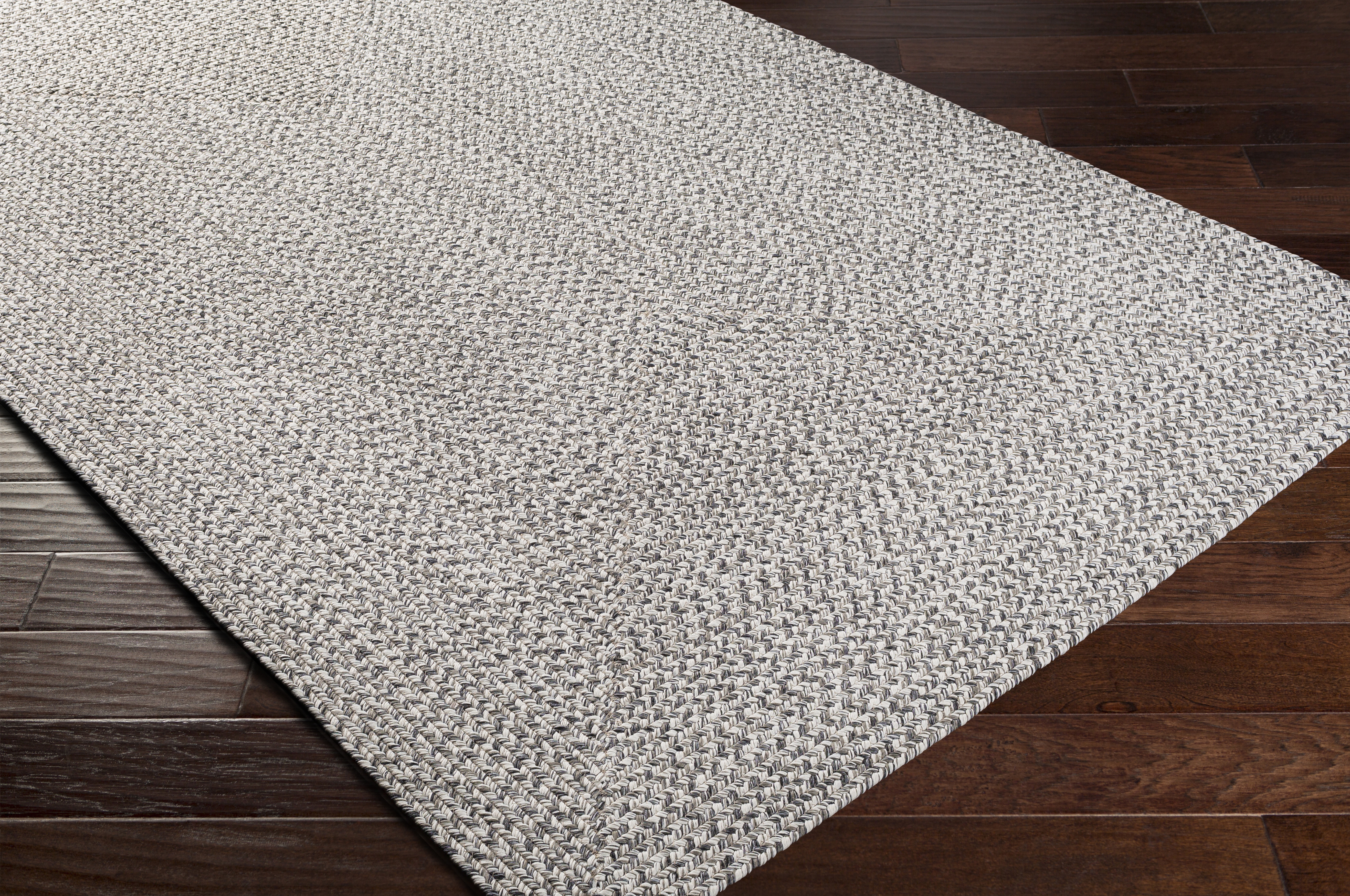 Chesapeake Bay Gray Outdoor 7'6" x 9'5" Machine Woven Rug - Image 6