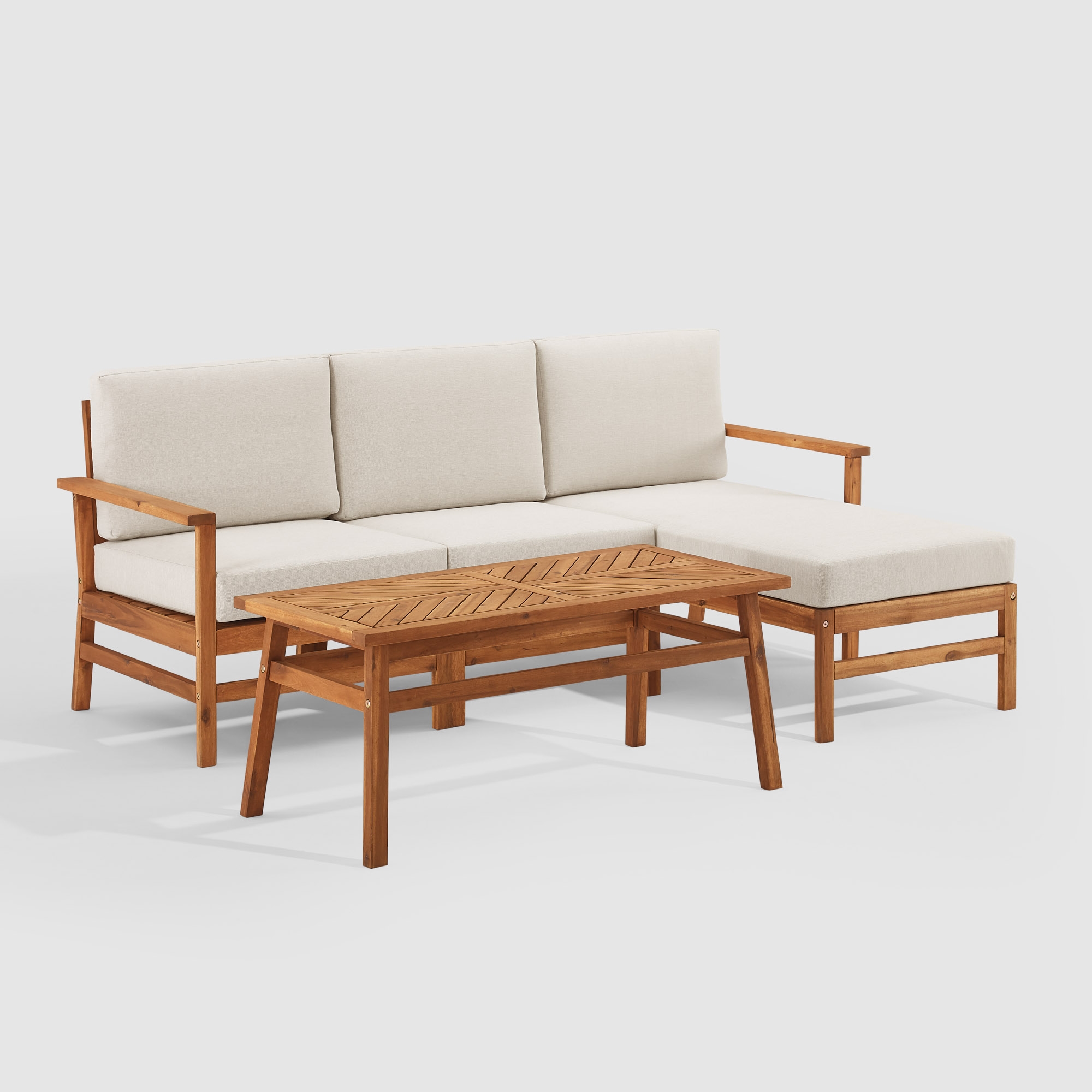 Vincent 4 Piece Sectional - Brown - Image 4