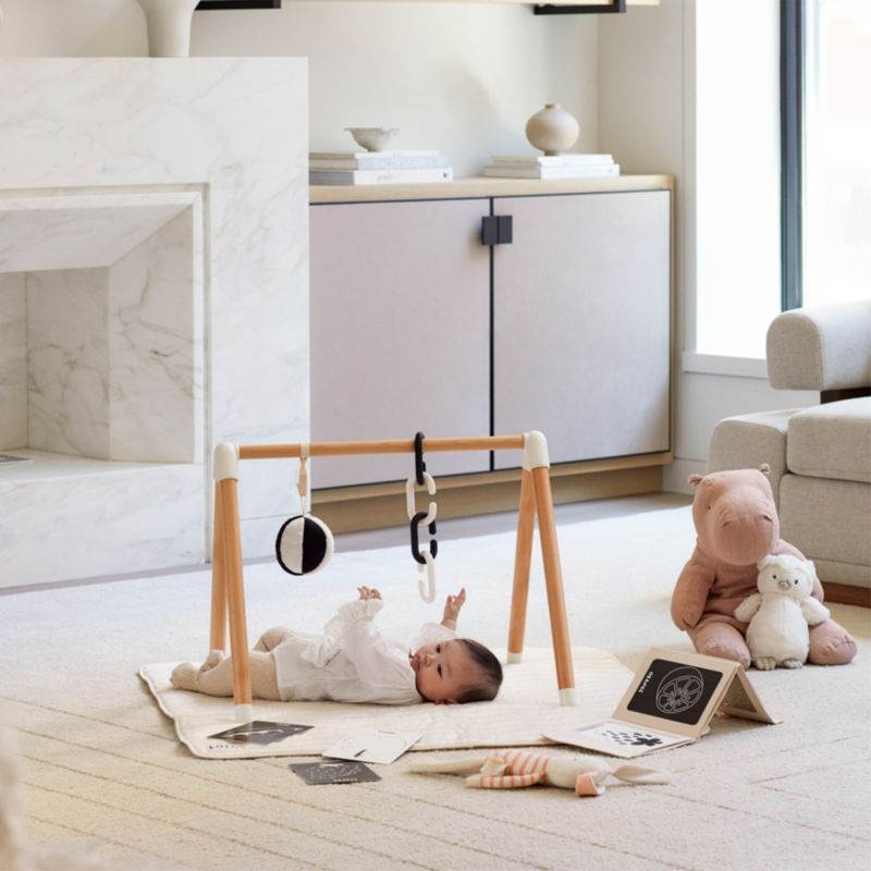 Lalo Oatmeal Wooden Baby Play Gym - Image 3