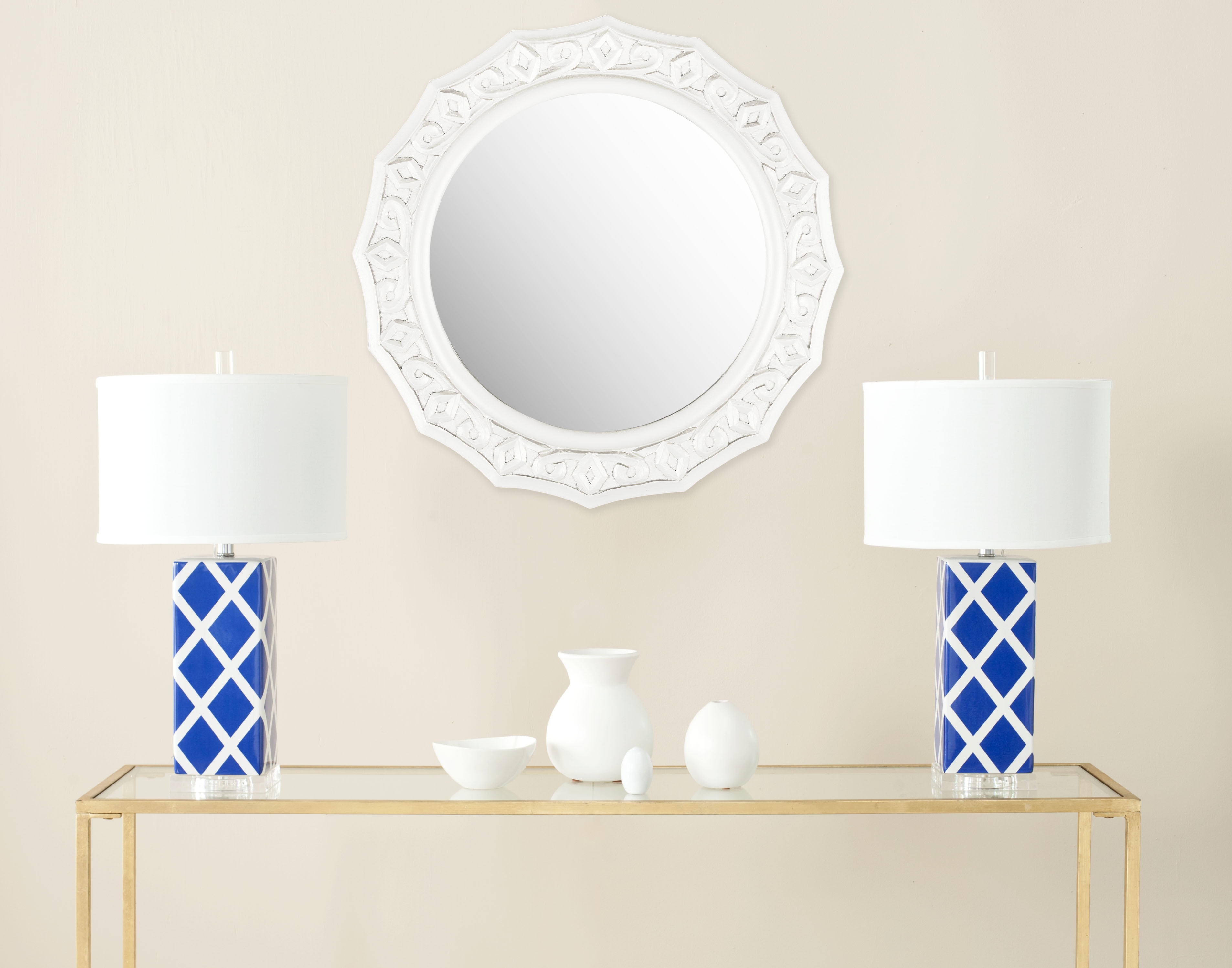 Gossamer Lace Mirror - White - Arlo Home - Image 2