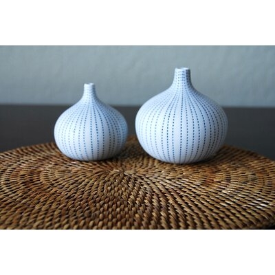 2 Piece Caughfield 2.56" Porcelain Table Vase Set - Image 0