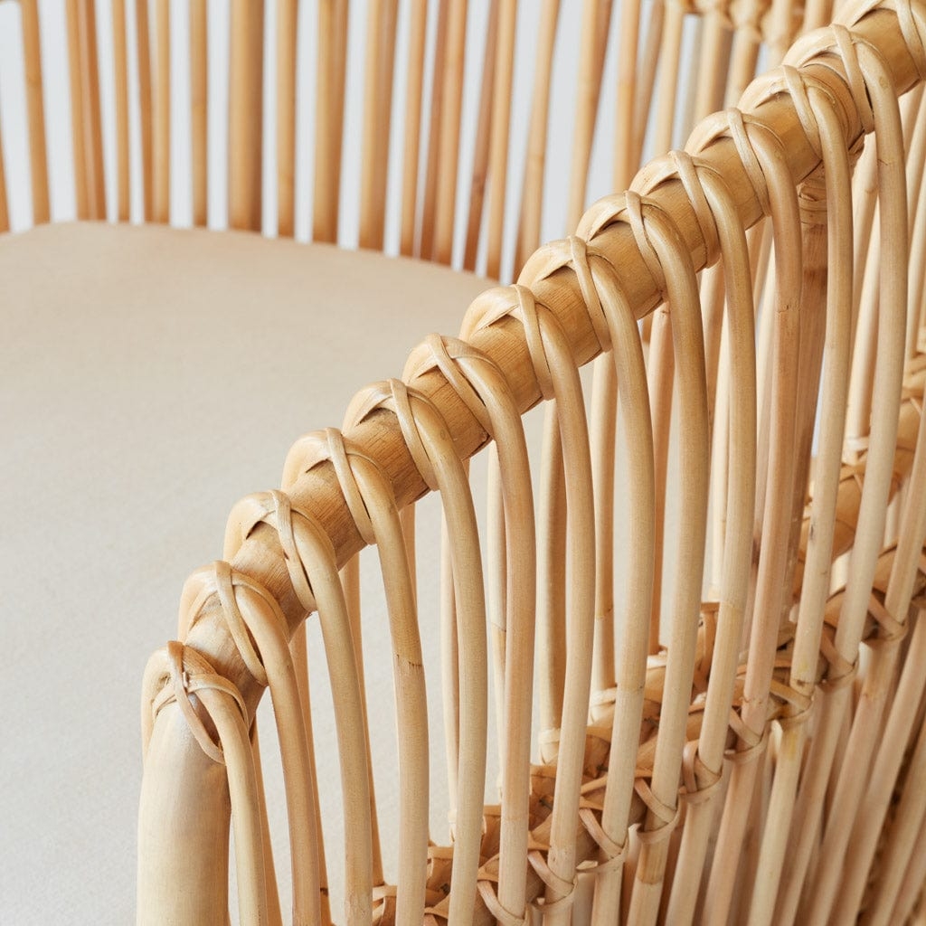 The Citizenry Tara Rattan Lounge Chair | Natural - Image 8