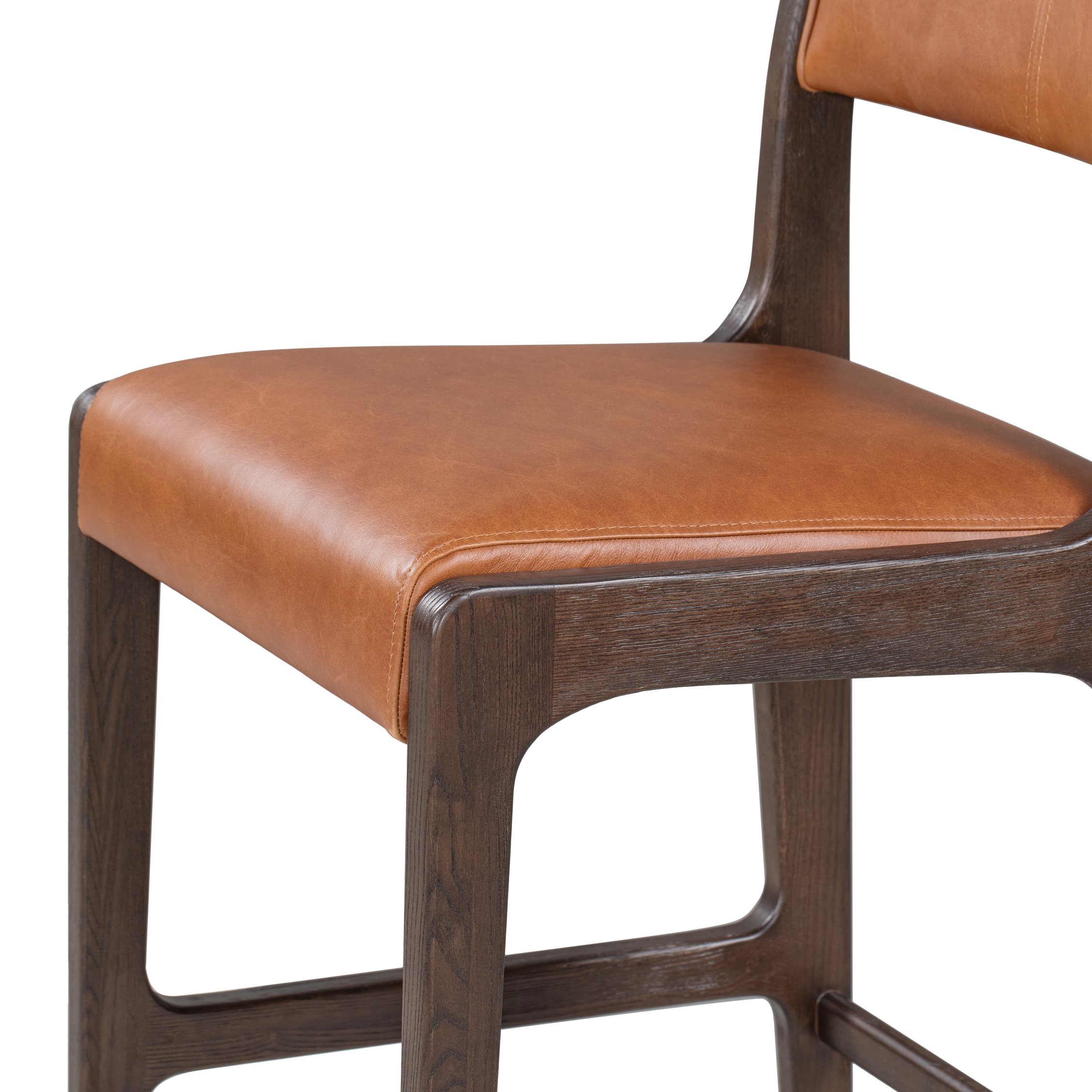 Wayne Leather 30" Bar Stool Autumn Brown - Image 5