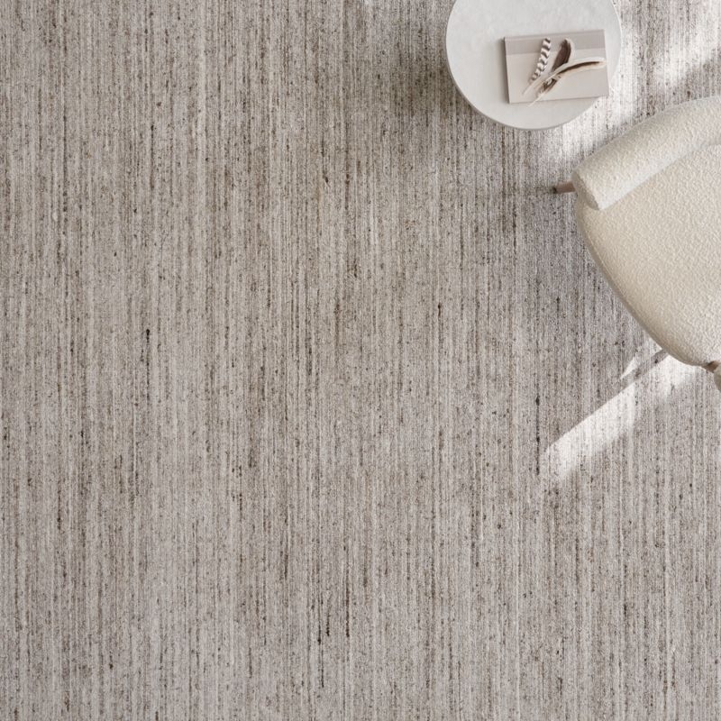 Rimini Wool Handwoven Cream Area Rug 6'x9' - Image 3
