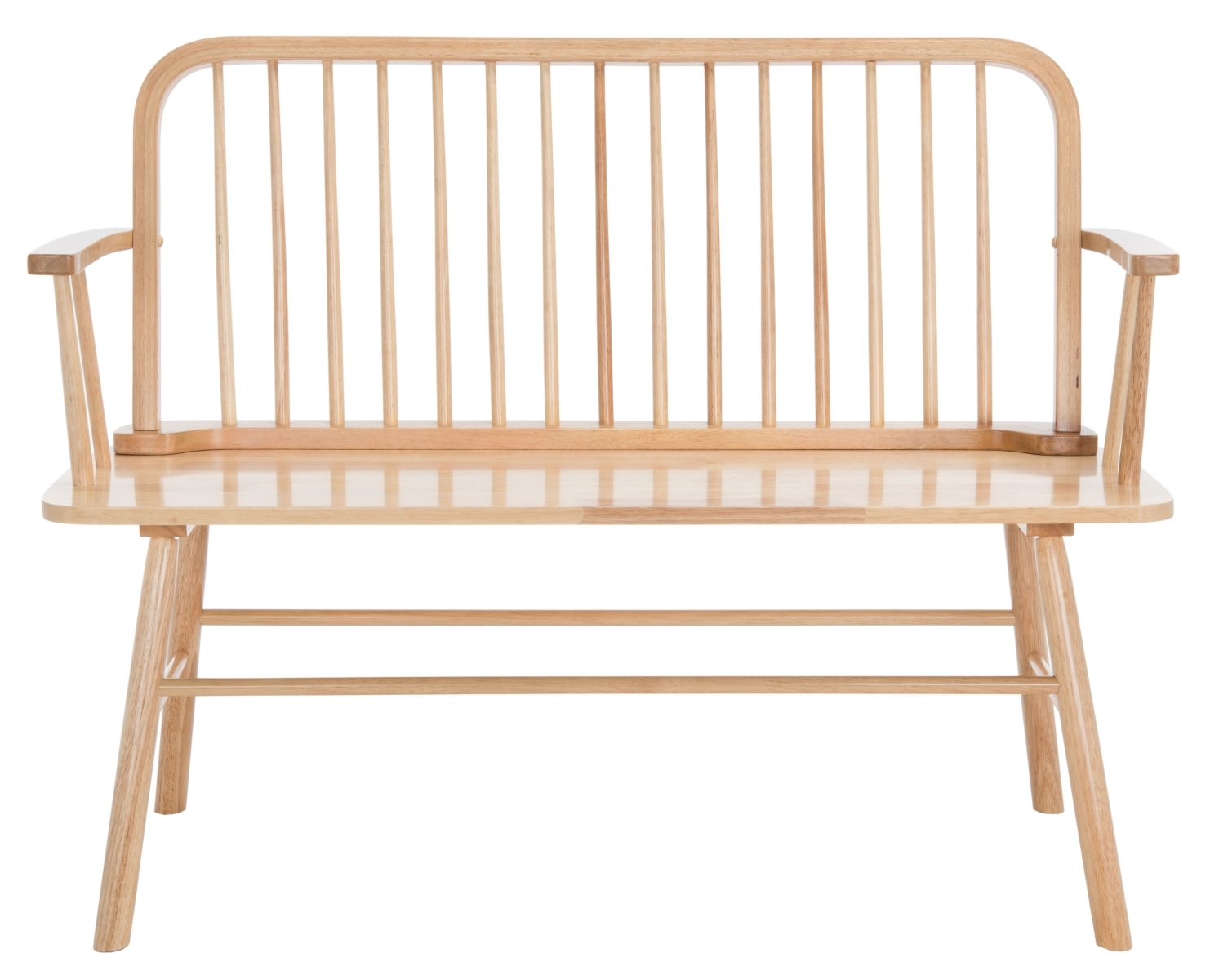 Lucilia Spindle Bench - Natural - Safavieh - Image 0