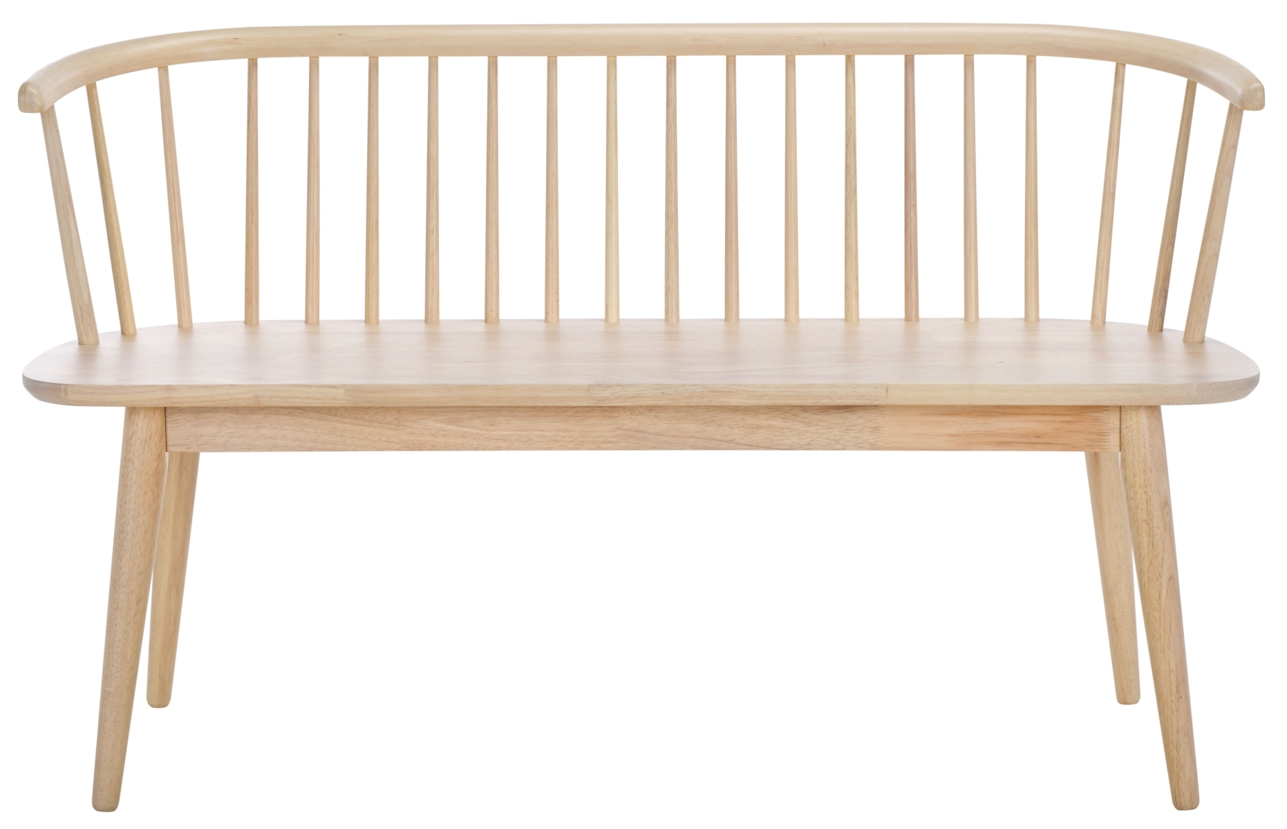 Blanchard Spindle Bench - White Washed - Image 0