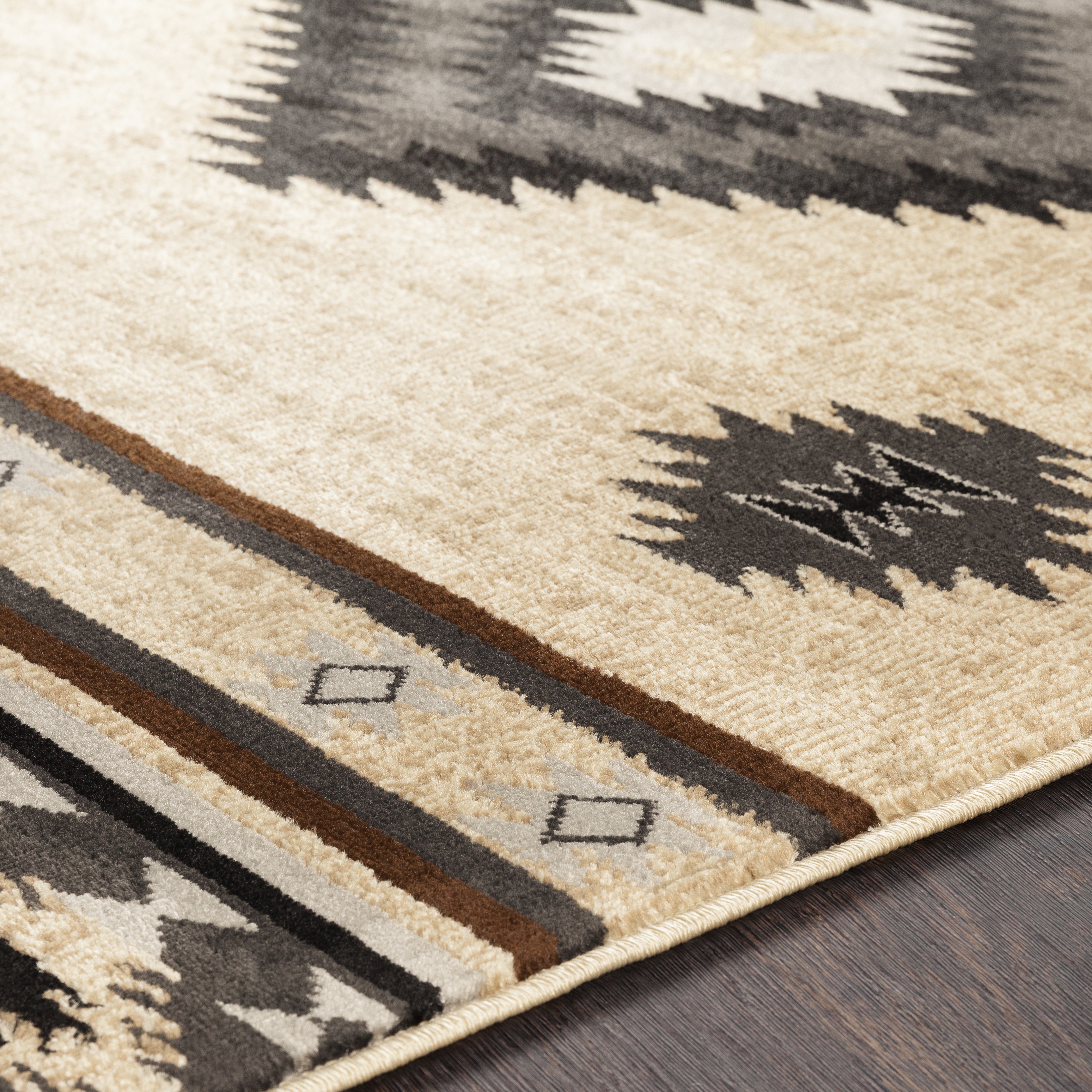 Paramount Beige Indoor 7'10" x 11'2" Machine Woven Rug - Image 3