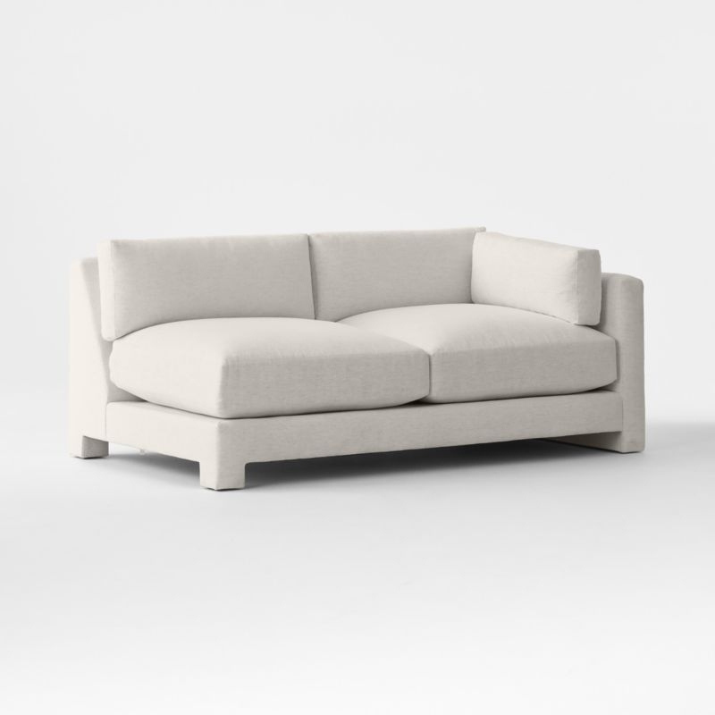 Marguerite White Performance Fabric Right-Arm Sofa - Image 2