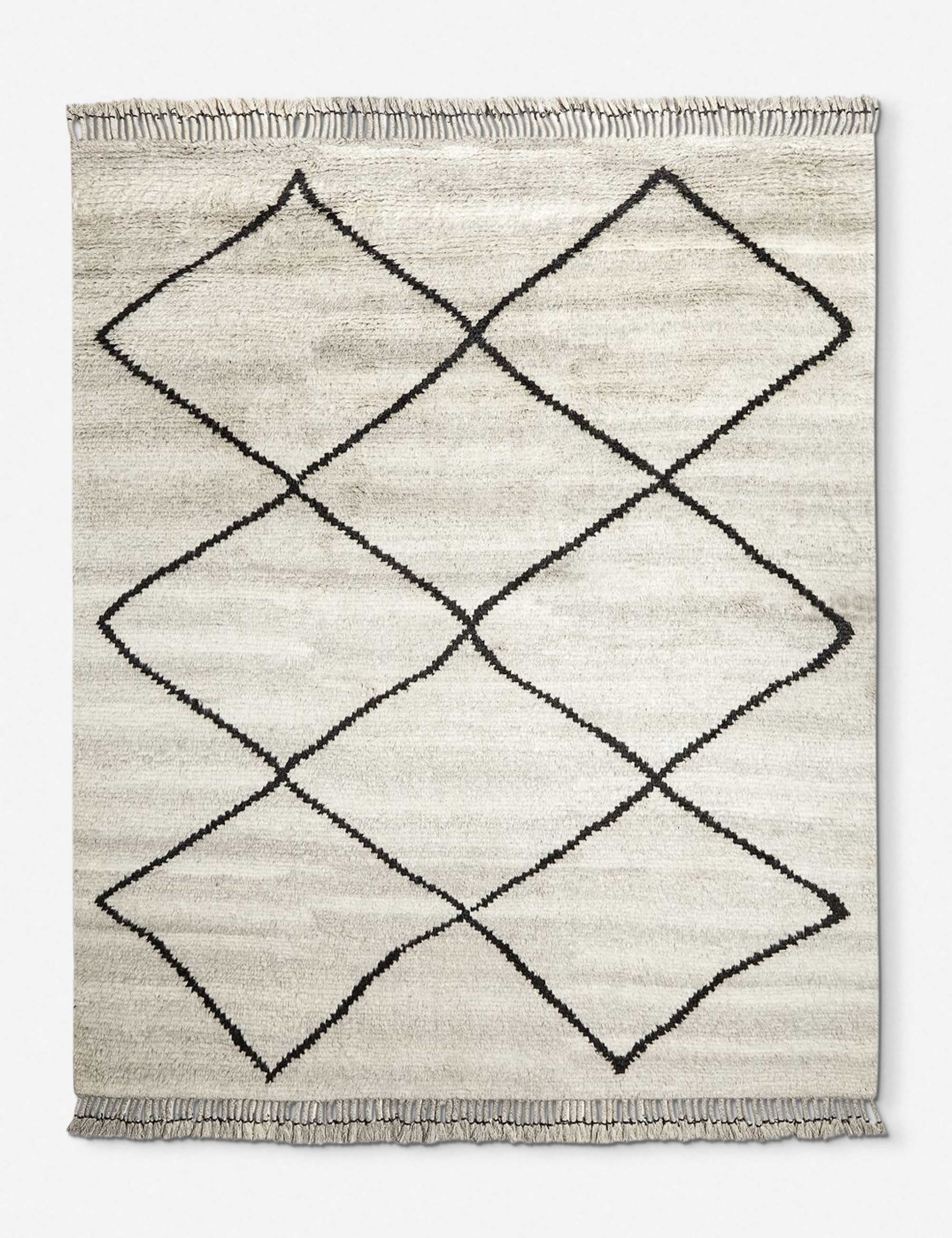 Aya Hand-Knotted Wool-Blend Moroccan Shag Rug - Image 0