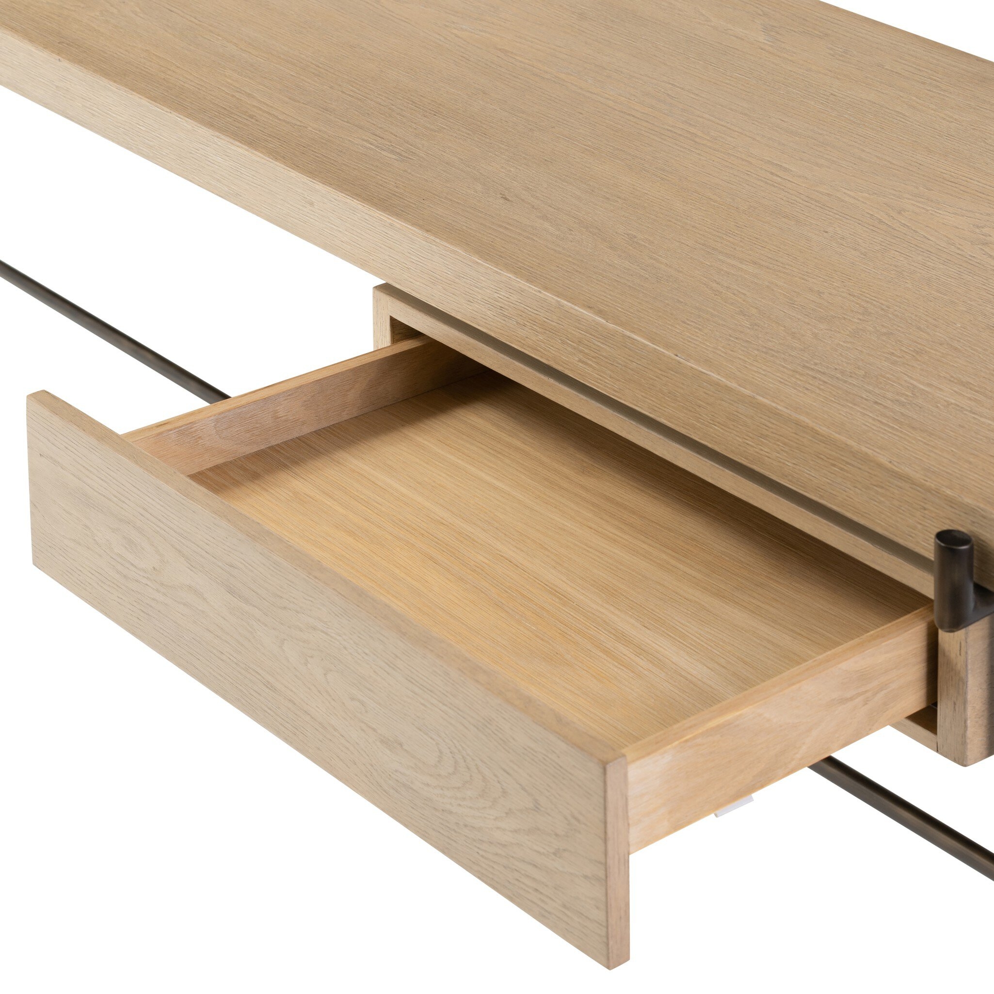 Manuel Desk - Bleached Oak Veneer - Image 10