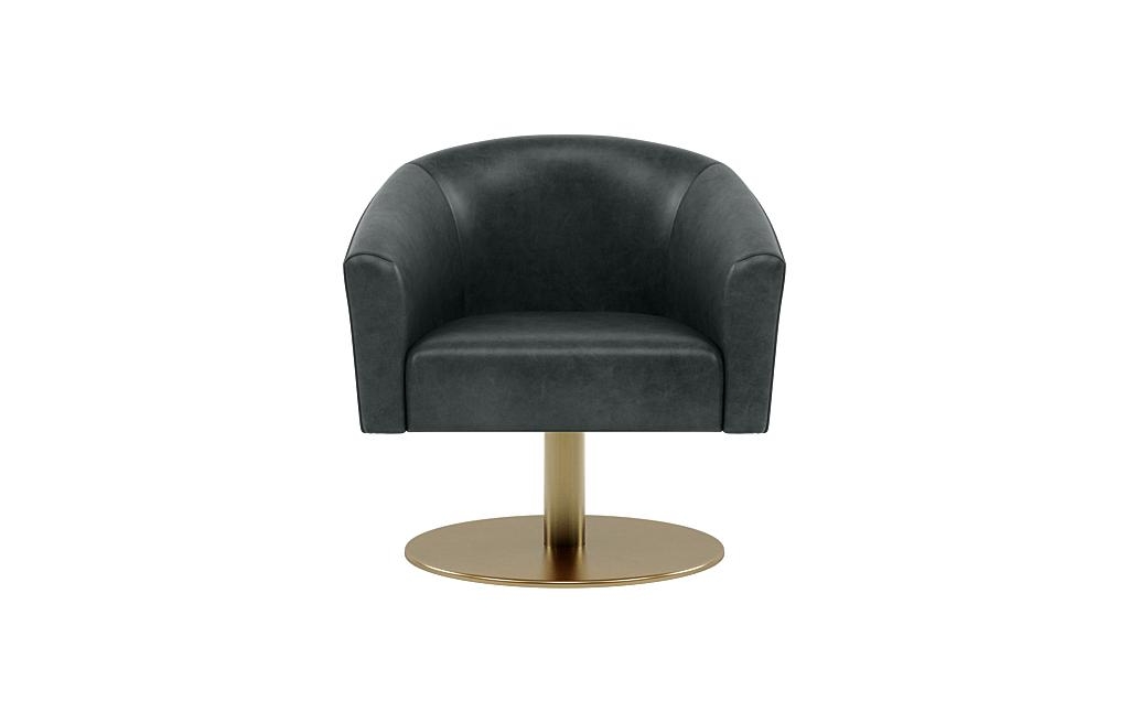 Tegan Leather Pedestal Swivel Chair - Image 0