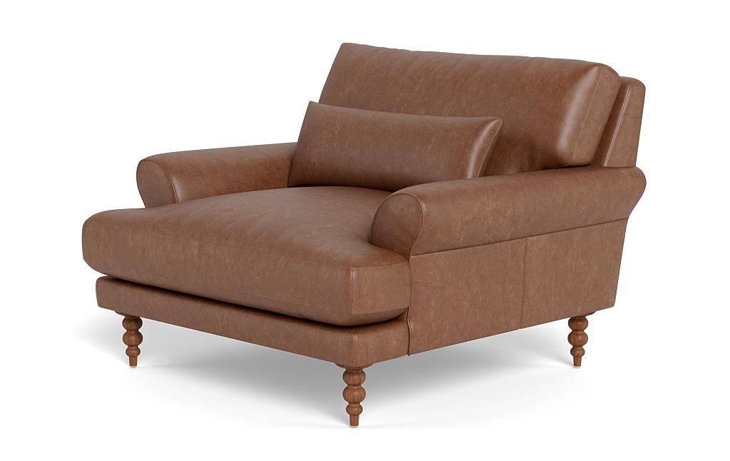 Maxwell Leather Accent Chair by Apartment Therapy - Image 2