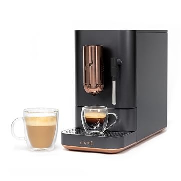 General Electric Cafe Fully Automatic Espresso Maker w/ Milk Frother, Silver - Image 2