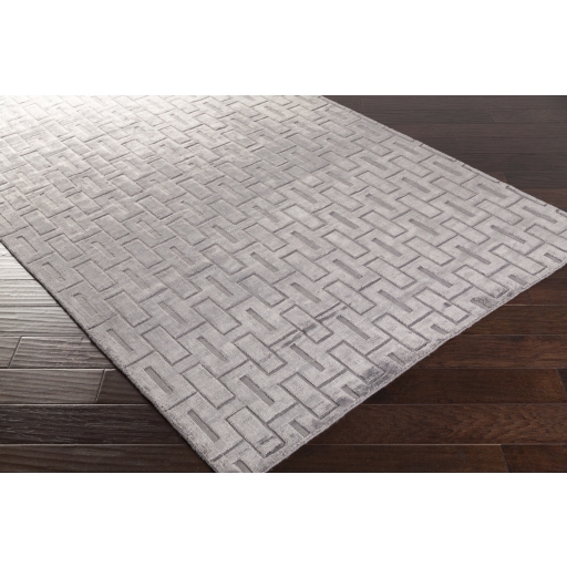 Castlebury Gray Indoor 2' x 3' Handmade Rug - Image 3