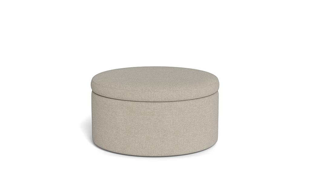 Colten Round Storage Coffee Table Ottoman - Image 0