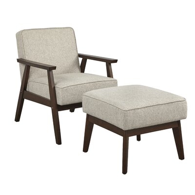 Berthiaume 19" Armchair and Ottoman - Image 0