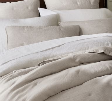 Chambray Belgian Flax Linen Comforter, Full/Queen - Image 4